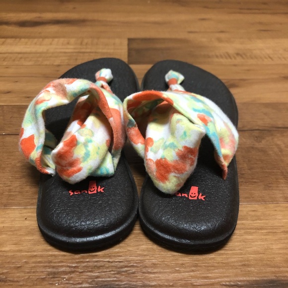 Sanuk Yoga Mat Sling Flip Flop Sandals - Picture 3 of 8
